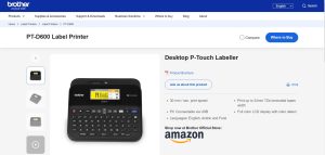 10. Brother P-Touch PT-D600 - Best for Office Labeling
