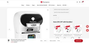 4. Phomemo M110 - Budget-Friendly Portable Label Printer