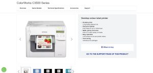 7. Epson ColorWorks C3500 - Best for Colour Labels