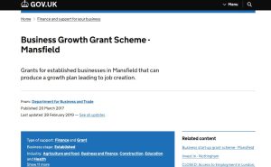 Business Growth Grant (Local Authority Grants)
