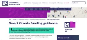 Innovate UK Smart Grants