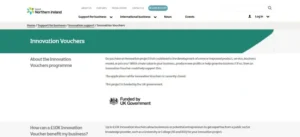 Invest NI Innovation Vouchers supporting Northern Ireland businesses.