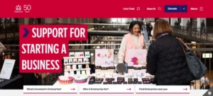 King's Trust Enterprise Funding support for young UK entrepreneurs.