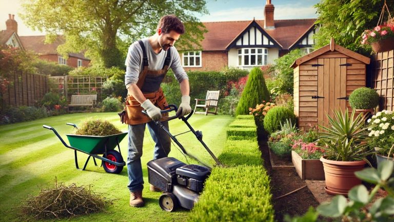 self-employed gardener hourly rate uk