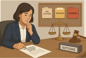 What Are Possible Outcomes of a Disciplinary Hearing