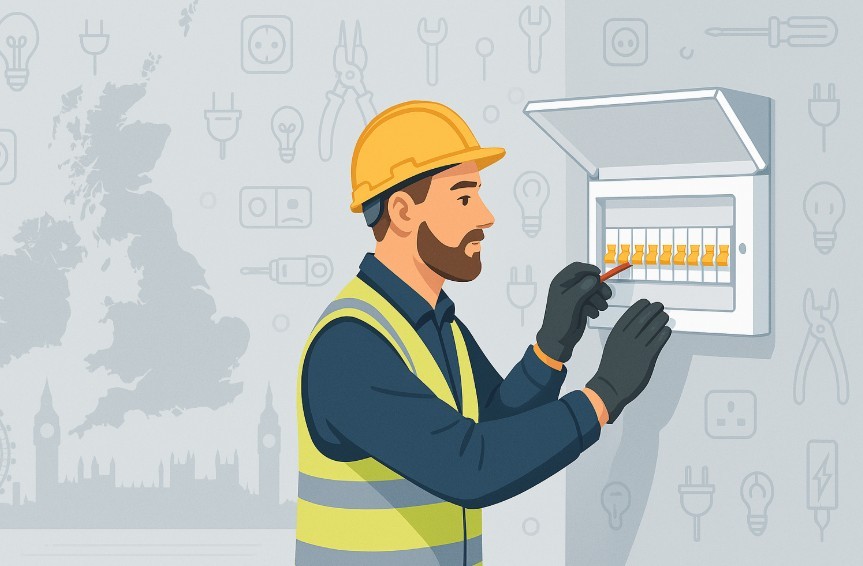 electrician day rate uk