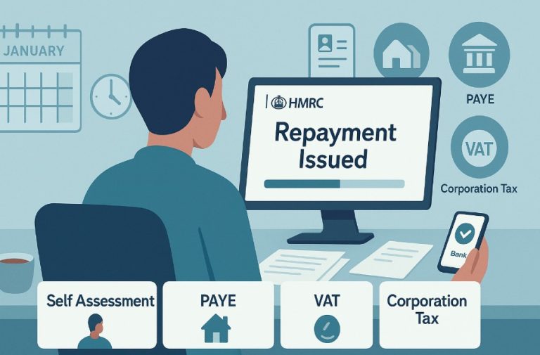 how long after repayment issued hmrc