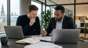 Founder reviewing dividend readiness