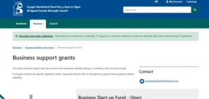 Bridgend Business Development Grant