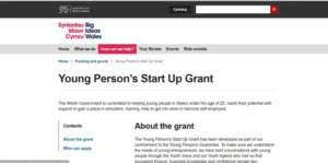 Young Person’s Start Up Grant